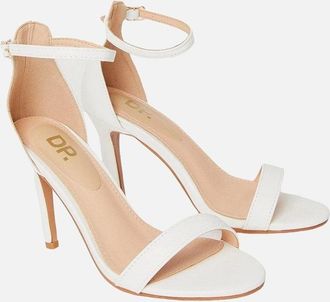 Dorothy Perkins Womens Dorothy Perkins Womens/Ladies Tyla Wide Stiletto Heel Sandals - White - Size: 8