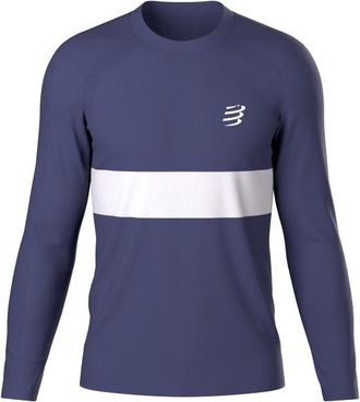 Compressport Performance L/S T-Shirt Laufshirt f&uuml;r Herren | blau