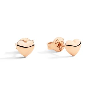 Dodo ORECCHINI STUD CUORE ORO ROSA