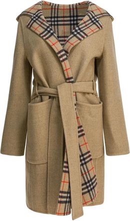 Burberry Jassen - Dames - Jas met riem - Beige - 2XS - Jassen
