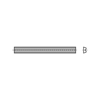 OEM Cuchillo Reversible Hw-wp L.80.5mm L.5.9mm D.1.2mm Hw-b05 P.rabot Manual El&eacute;ctrico (per 10)