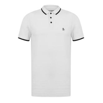 Original Penguin Heren Regular Poloshirt met Korte Mouwen (Wit)