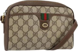 Gucci Pre-owned Cross Body Bags, female, Beige, Size: ONE SIZE Pre-owned Plastic Cross Body Bag