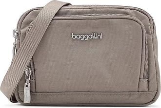 Baggallini Trifecta Rfid Wallet Crossbody Cross Body Womens Handbags Moonrock, Nylon