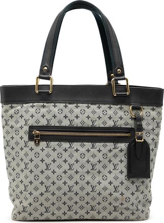 Louis Vuitton Pre-owned Womens Monogram Mini Lin Lucille Gm - Light Grey Textile - One Size