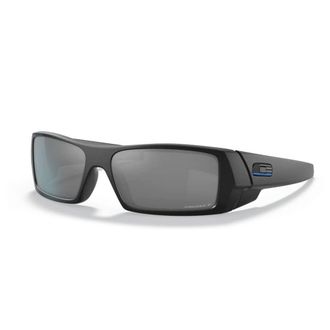 Oakley Mens OO9014 Gascan Rectangular Sunglasses, Matte Black/Prizm Black Polarized, 60mm