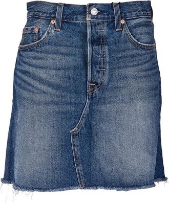 Levi's Deconstructed Rok - Dames - Spijkerrokken - Blauw - W26 - Katoen - Rokken