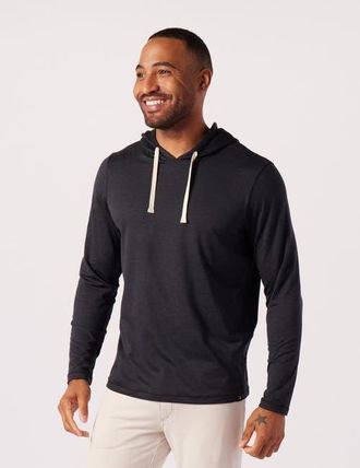 Glyder Bedford Hoodie in Jet Black Marble at Nordstrom, Size Xx-Large