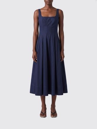 Staud Abito Wells midi in cotone stretch