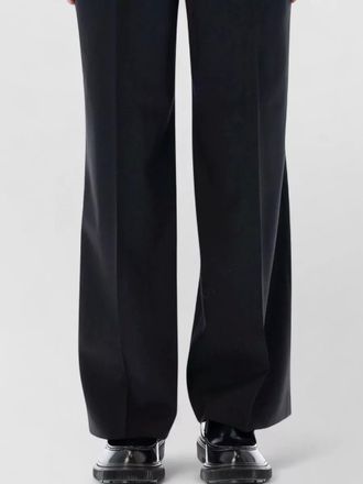 Ami virgin wool high-rise wide-leg tailored trousers