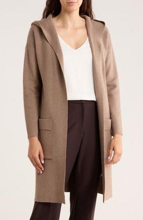 By Design Andrea Hooded Long Cardigan in Tapioca Heather at Nordstrom Rack, Size X-Large