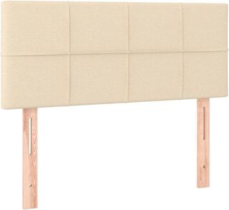 vidaXL Cabecero Con Led De Tela Color Crema 90x5x78/88 Cm Vidaxl