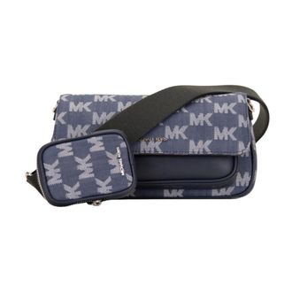 Michael Kors Dames, Tassen, Blauw, Maat: ONE Size Leer