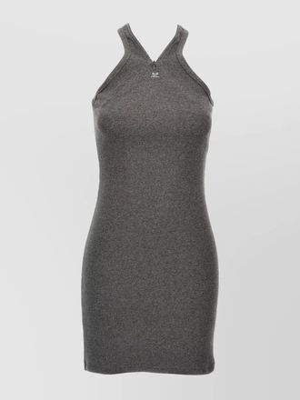 Courr&egrave;ges criss cross 90s mini dress