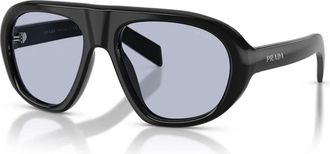 Prada Prc 05S Zonnebril - unisex - Zonnebrillen - Zwart - 57 MM - Accessoires