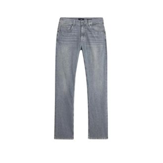 7 For All Mankind Straight Jeans, male, Gray, Size: W28 The Straight Mid Waist Jeans