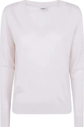 Max Mara V-neck Truien - Dames - V-hals truien - Wit - XL - Truien & Vesten