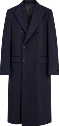 Dolce & Gabbana Cappotto doppiopetto in lana - - Coats - Uomo - Blu - L