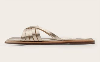 Kaanas Womens Makian Thong Sandal In Gold
