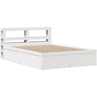vidaXL Vidaxl - Giroletto con Testiera Bianco 120x190 cm Legno Massello di Pino