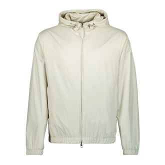 Moncler Light Jackets, male, White, Size: 2XL Domene Windbreaker