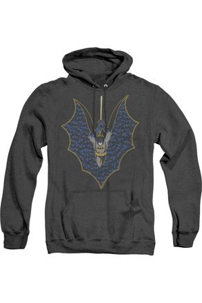 Gildan Batman Bat Fill Adult Heather Hoodie / Hooded Sweatshirt