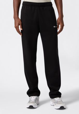 Champion Jogginghose CHAMPION ICONS Straight Hem Pants Fleece, Herren, Gr. XXL (60/62), N-Gr, schwarz (nbk, ns), Obermaterial: 70% Baumwolle, 30% Polyester, Ho