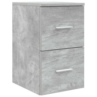 vidaXL Gabinete De Ba&ntilde;o Intermedio Gris Hormig&oacute;n 30 X 44,5 X 50 Cm Vidaxl