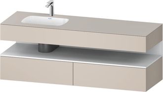 Duravit Qatego Lavabo Encastrado Con Base De Lavabo Consola, - Duravit
