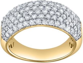 LuvMyJewelry Eminence 1.60 Ct Natural Diamond 10K Gold Ring in 10K Yellow Gold at Nordstrom, Size 7