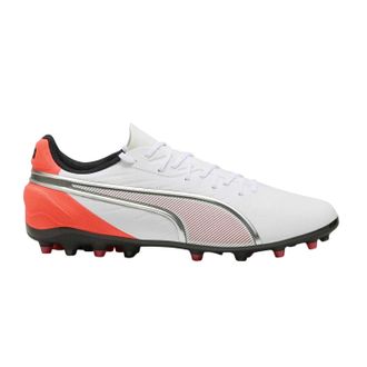 Puma King Match MG voetbalschoenen voor heren, voor harde ondergrond (Poema Wit)