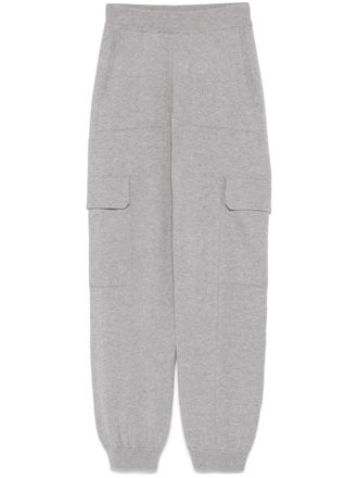 PESERICO Fijngebreide trainingsbroek - Grijs
