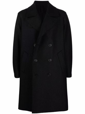 Harris Wharf London Cappotto sartoriale doppiopetto - Nero