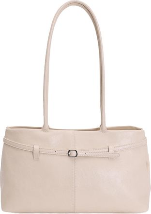 Generic Kexpery Vintage PU Leather Handbag for Women Shoulder Bag with Belt Buckle for Work Shopping Travel