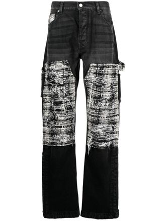 Amiri Jeans con effetto vissuto - Nero