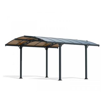 Palram Tucson 4300 Garden Gazebo, Polycarbonate, L435 x W359 x H242 cm - Grey