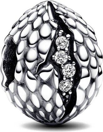 Pandora Game Of Thrones Silver Cz Dragon Egg Charm