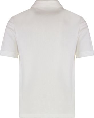 Ferragamo Mens Cotton-Piqu&eacute; Polo Shirt White T-shirts And Polos