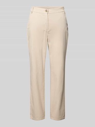 Toni Regular Fit Chino mit verk&uuml;rztem Schnitt Modell Sue in Sand, Gr&ouml;&szlig;e 36