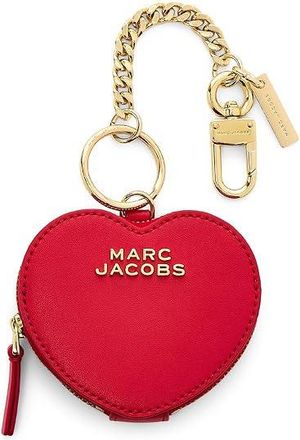 Marc Jacobs The Heart Pouch Bag Charm Luggage True Red, Leather/Polyester/Polyurethane