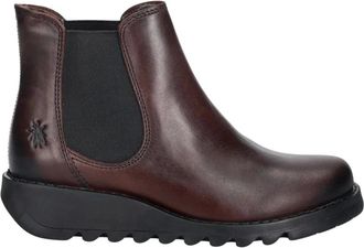 FLY London Schoenen, Dames, Rood, 37 EU, Leer, Salv 195Fly Enkellaarzen