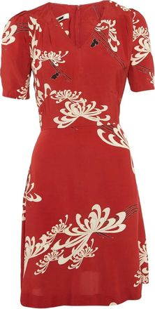 Alexander McQueen Jurk met pofmouwen - Rood