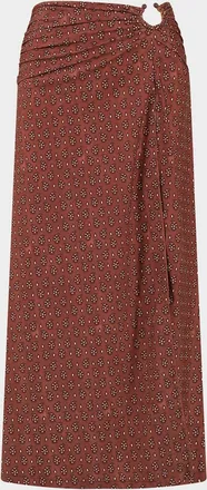 Johanna Ortiz Playa Grande Under The Sun Printed Maxi Skirt