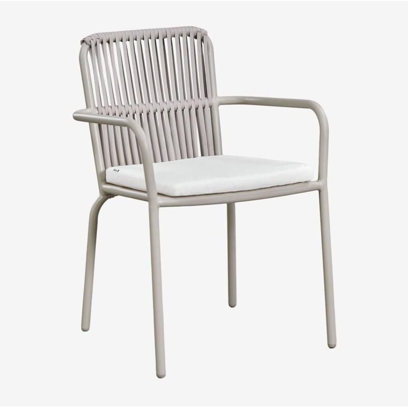 Sklum Sedia da giardino impilabile in alluminio Alberta con