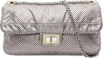 Chanel 2006-2008 Reissue Perforated Calfskin Drill Flap shoulder bag - Zilver