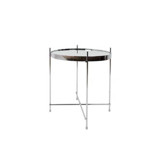 Zuiver Mesa de centro de metal plateado D43cm