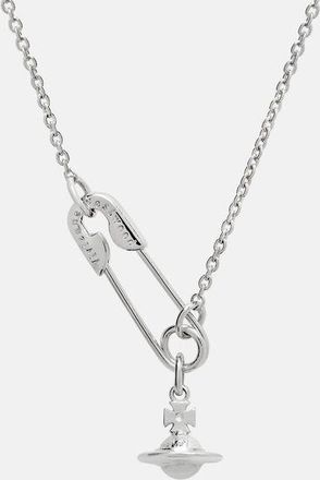 Vivienne Westwood Safety Pin Pendant Necklace Silver Women