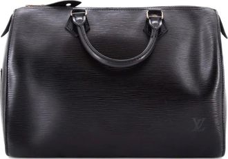 Louis Vuitton Speedy Handbag Epi Leather 35 satchel - Zwart