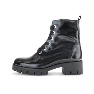 Gabor Lace-up Laarzen - Dames - Schoenen - Zwart - Maat: 39 EU Leer