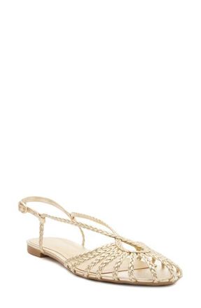 Arezzo Paola Slingback Sandal in Platino at Nordstrom, Size 5.5